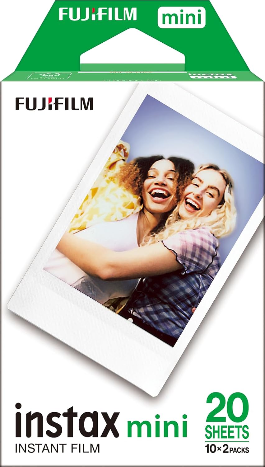 Fujifilm INSTAX Mini Instant Film Twin Pack (White) – International Version