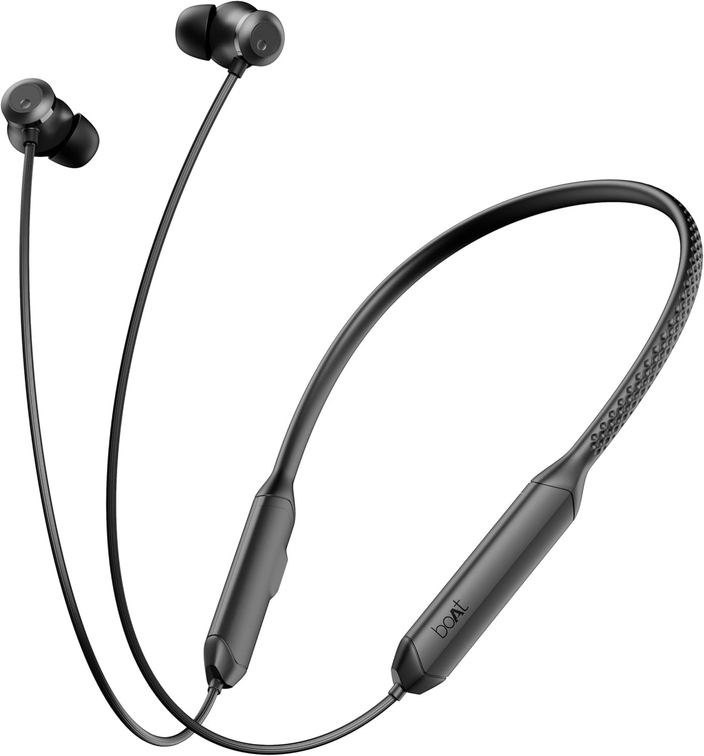 Rockerz 255 Z Plus Bluetooth In-Ear Necklace with AI-ENx™ Tech, Spatial Audio, 50HRS Playback, Magnetic Switches, Dual Pairing, Google Fast Pair,Hearables App,IPX4,BT v5.3, Beast Mode